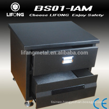 Electronic digital safe cabinet with drawer open by code